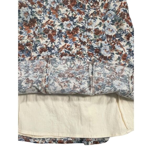 Abercrombie & Fitch Floral Lined A-Line Mini Dress MP Adjustable Straps - Picture 7 of 8